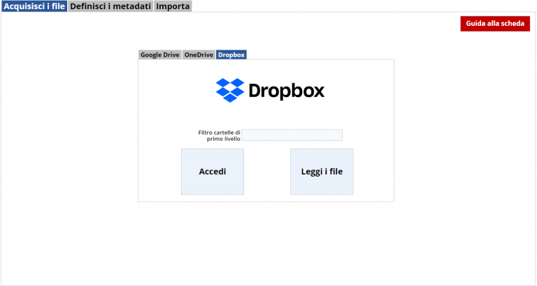 importazione document da DropBox